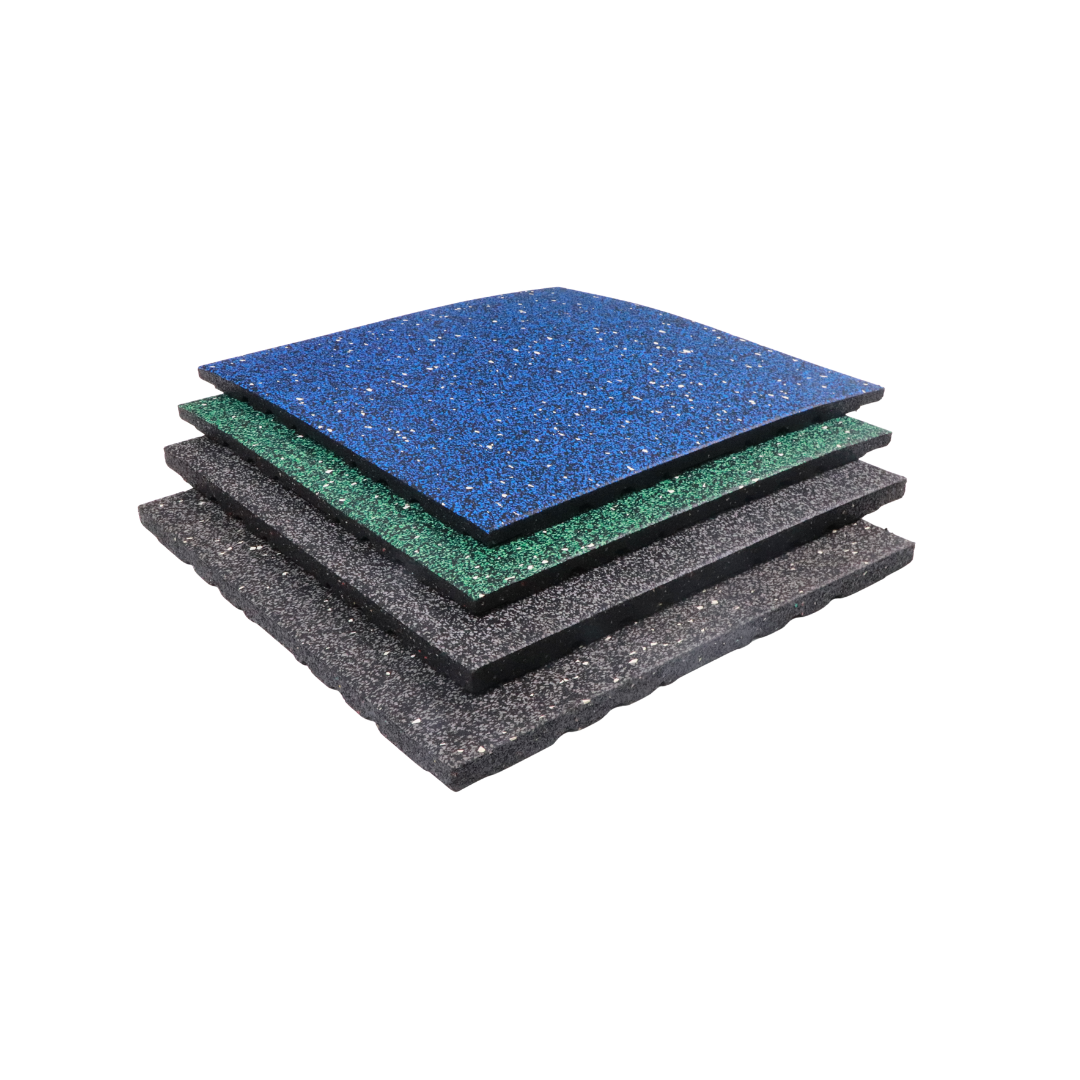 70% Color point composite rubber floor tiles