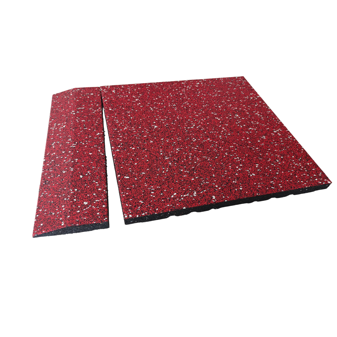 70% Color point composite rubber floor tiles