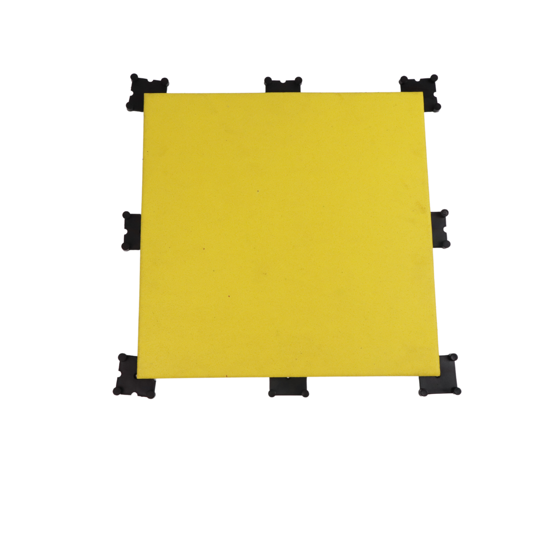 100% Color point composite rubber floor tiles