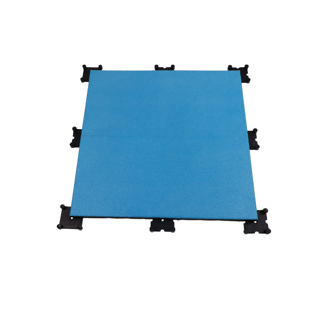 100% Color point composite rubber floor tiles