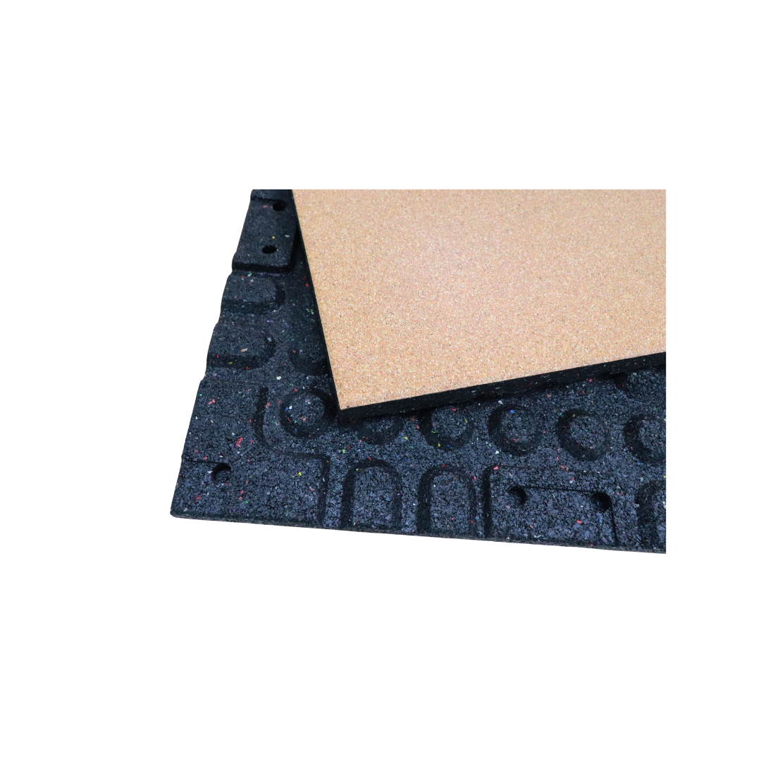 100% color dot wood grain composite rubber floor tiles