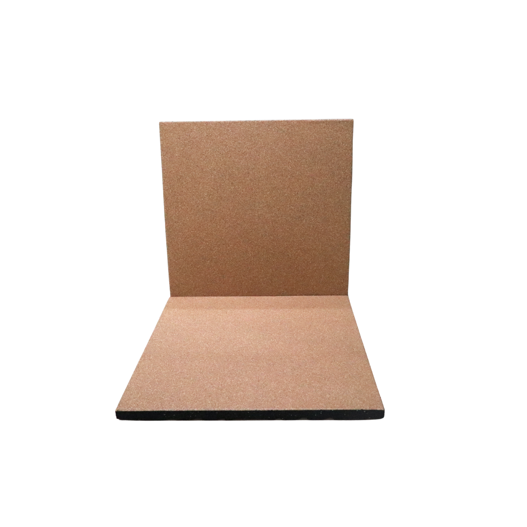 100% color dot wood grain composite rubber floor tiles