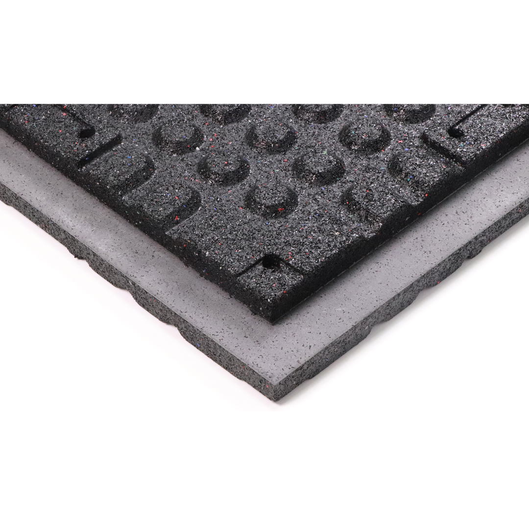 100% Color point composite rubber floor tiles